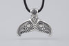 Whale's Tail Maori Silver Pendant - Norse Wolves