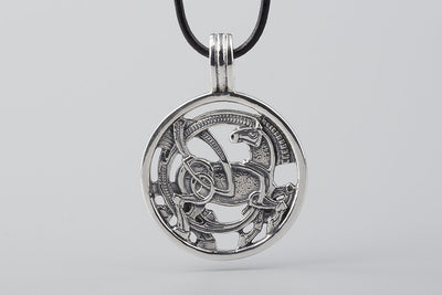 Odin's Horse Sleipnir Silver Pendant - Norse Wolves