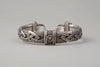 Pewter Bracelet with Wolf's Heads - Norse Wolves