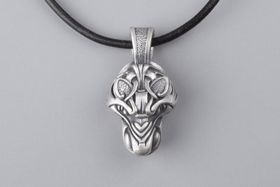 Wolf Fenrir Silver Pendant - Norse Wolves