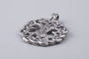 Yggdrasil Tree of Life Silvered Bronze Pendant - Norse Wolves