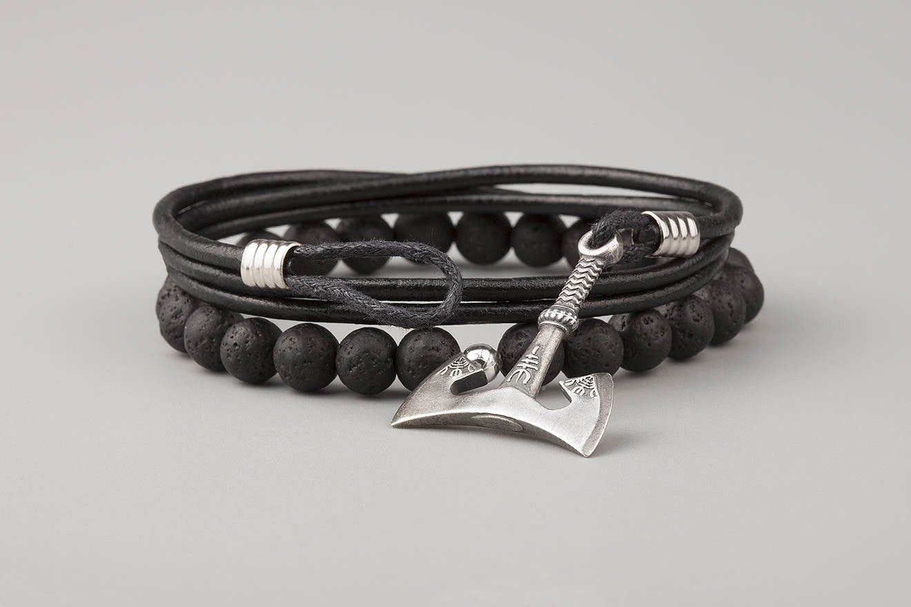 Viking Spear Multilayer Leather Bracelet – Vikings of Valhalla US