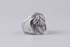 Odin's Raven Silvered Bronze Ring - Norse Wolves