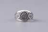 Valknut Silver Ring - Norse Wolves