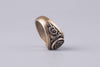 Valknut Bronze Ring - Norse Wolves
