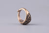 Triquetra Bronze Ring - Norse Wolves