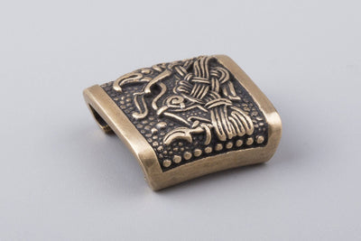 Odin's Raven Hugin Bronze Bead | Make Your Own Viking Bracelet - Norse Wolves