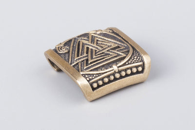 Valknut Bronze Bead | Make Your Own Viking Bracelet - Norse Wolves