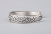 Silver Plated Bronze Bracelet with Traditional Maori Pattern - Norse Wolves