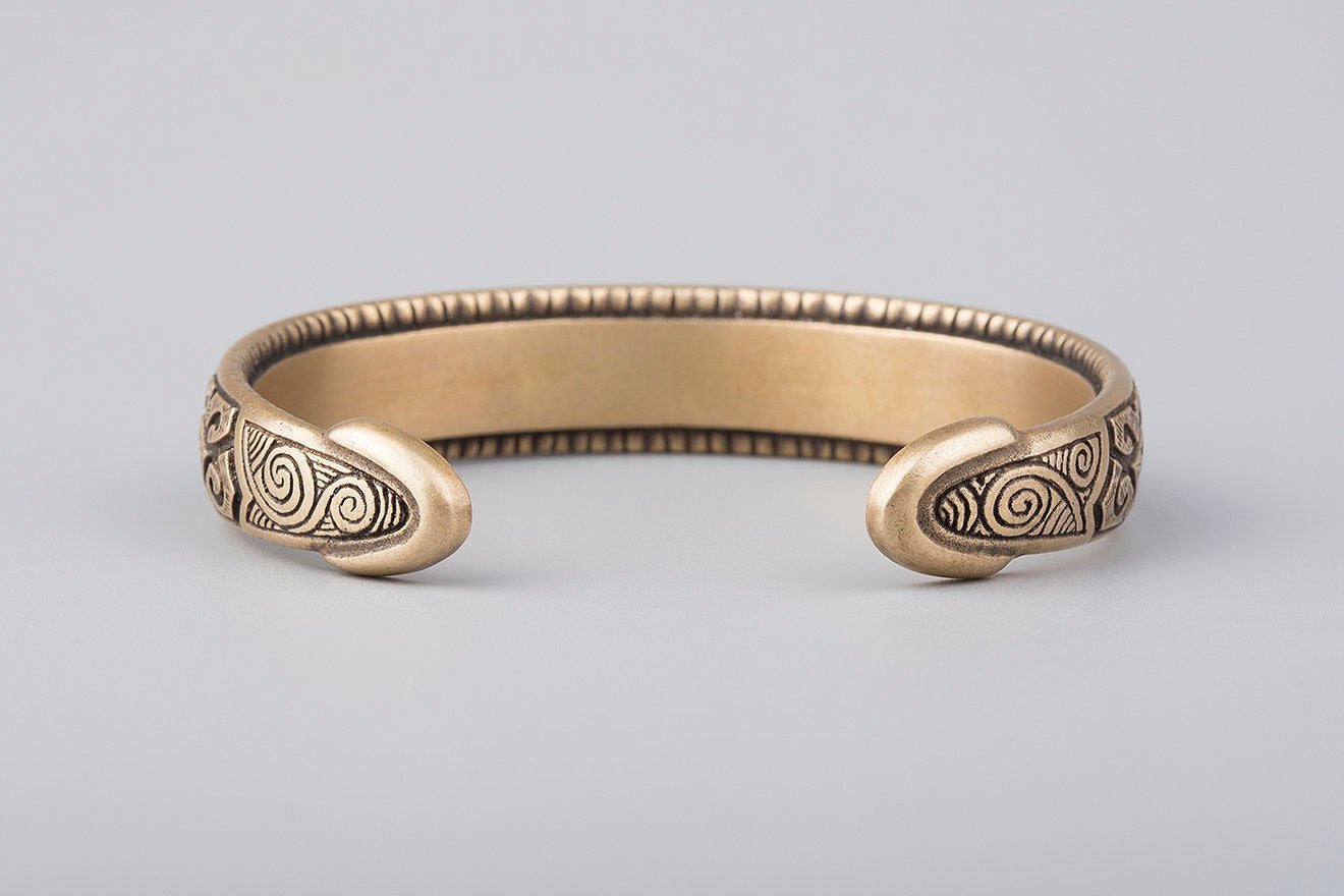Custom Thin Hammered Bronze Cuff Bracelet