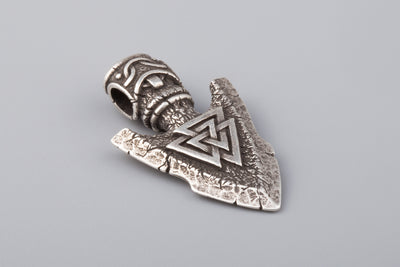 Odin's Spear Gungnir Silvered Bronze Pendant